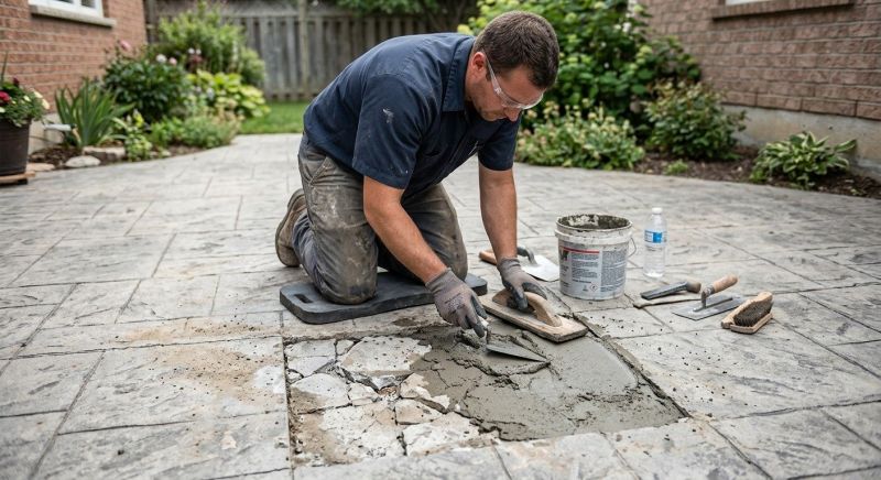 Decorative Concrete Repair in Woodbridge, VA